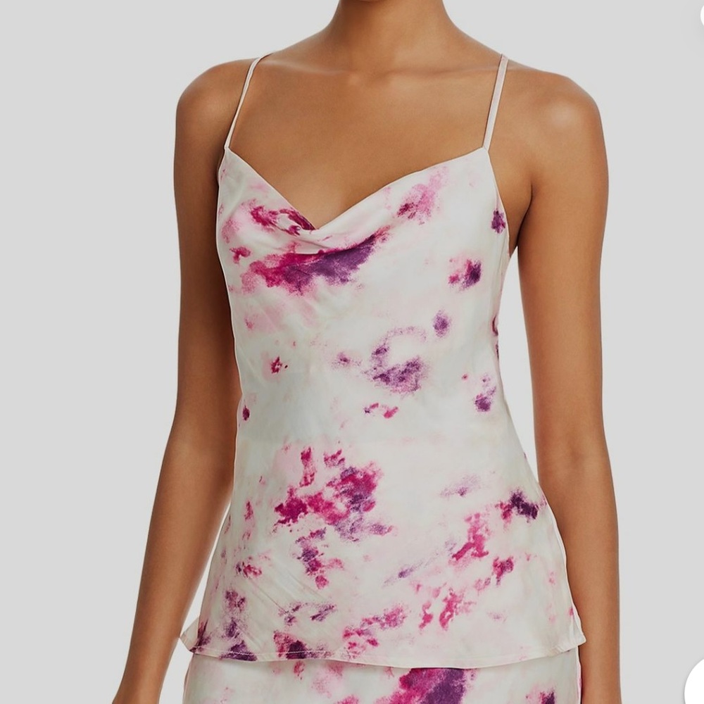 Bardot Pink and Purple Tie-Dye Blouse